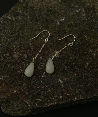 SMELLY so’新玉鏈條掛鉤耳飾