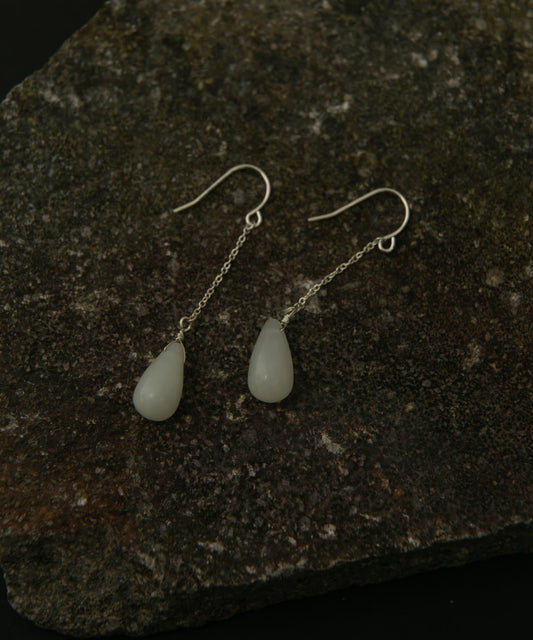 SMELLY so’新玉鏈條掛鉤耳飾