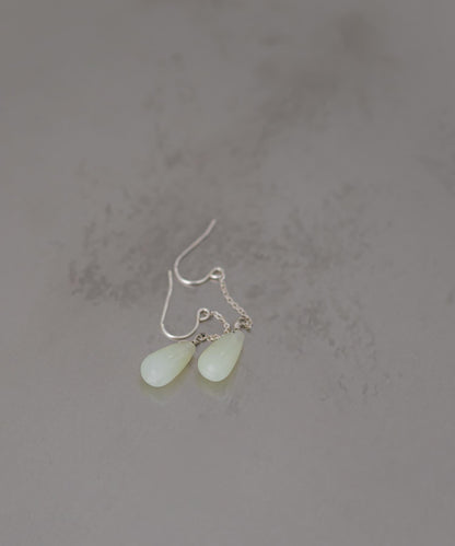 SMELLY so’新玉鏈條掛鉤耳飾