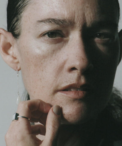 SMELLY so’新玉鏈條掛鉤耳飾