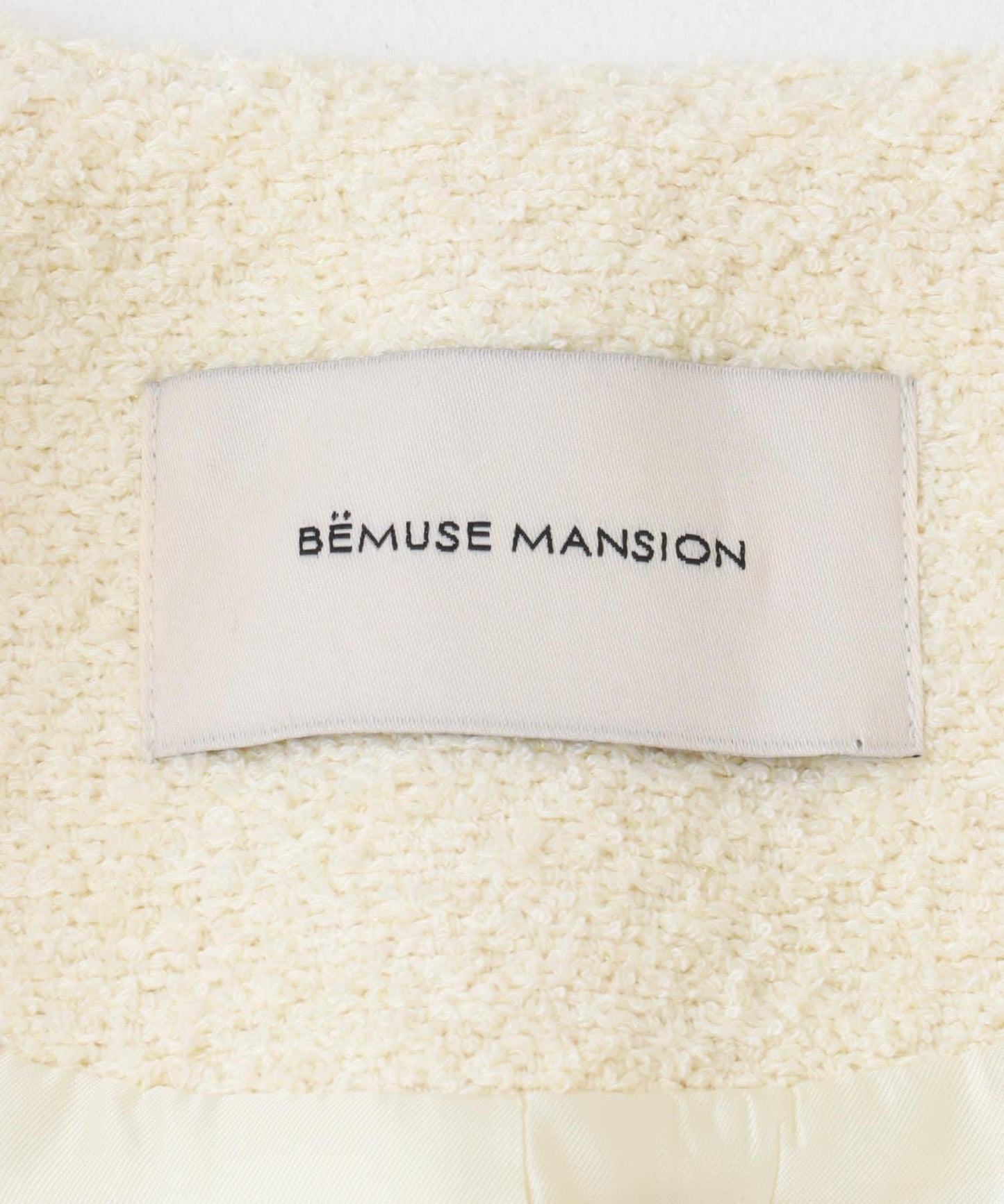 BEMUSEMANSION 粗花呢短外套