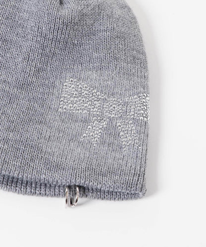 holy number 7 蝴蝶結針織帽