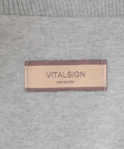 VITALSIGN 蕾絲斗篷標誌拉鍊開衫