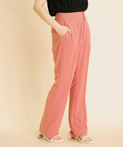 高腰微喇叭褲