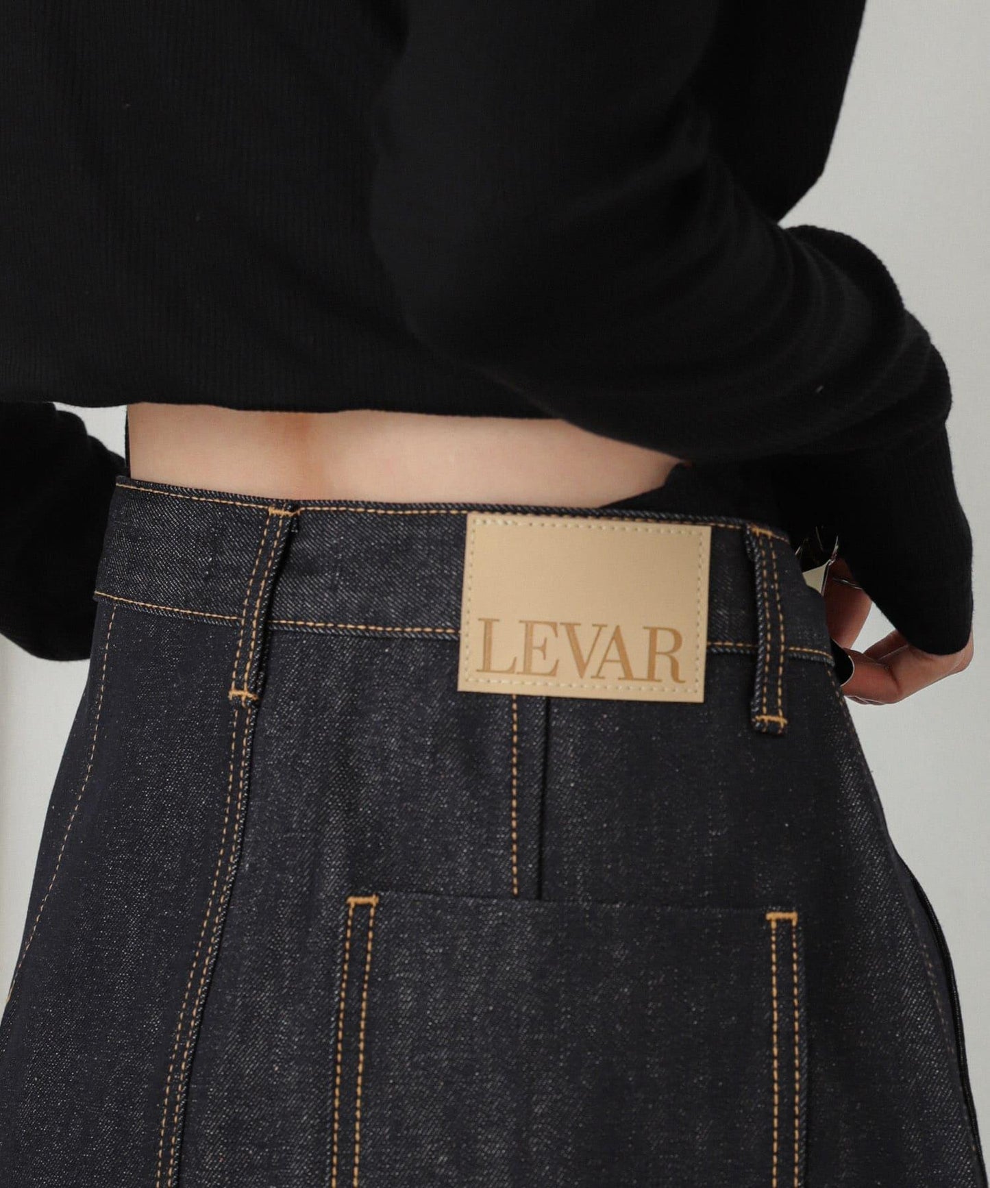 LEVAR 牛仔迷你裙