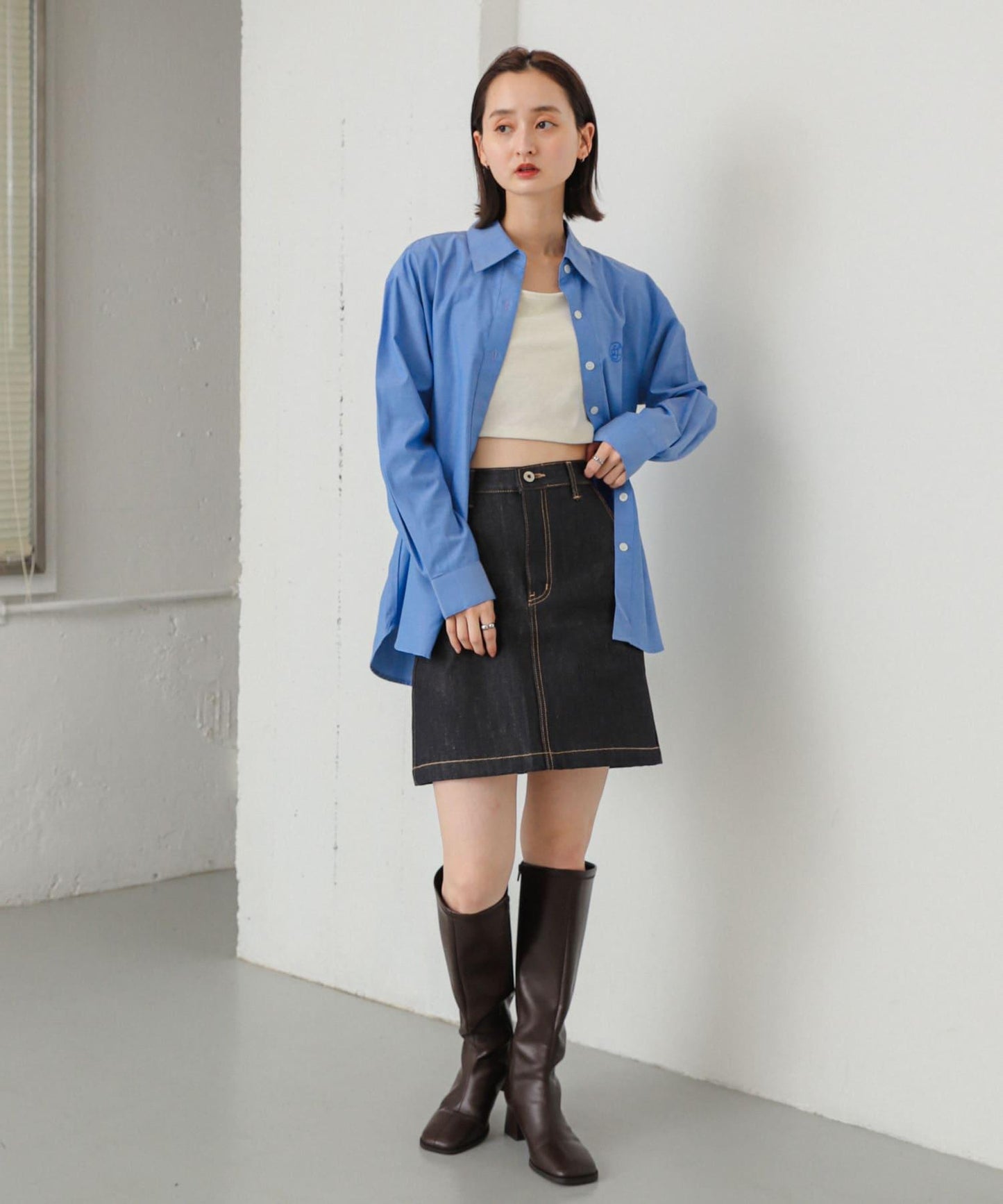LEVAR 牛仔迷你裙