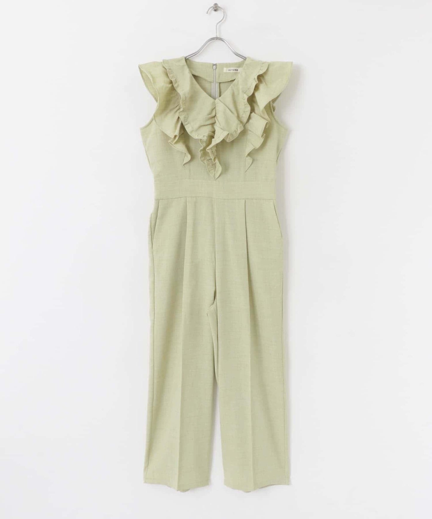 荷葉邊袖連體褲