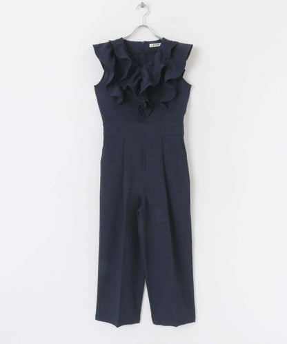 荷葉邊袖連體褲