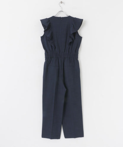 荷葉邊袖連體褲