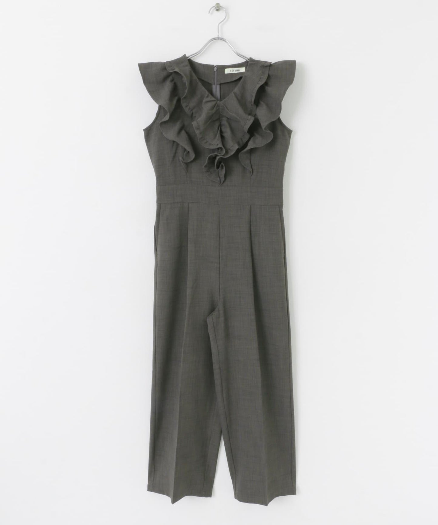 荷葉邊袖連體褲