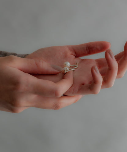 SMELLY so’珍珠水滴耳環