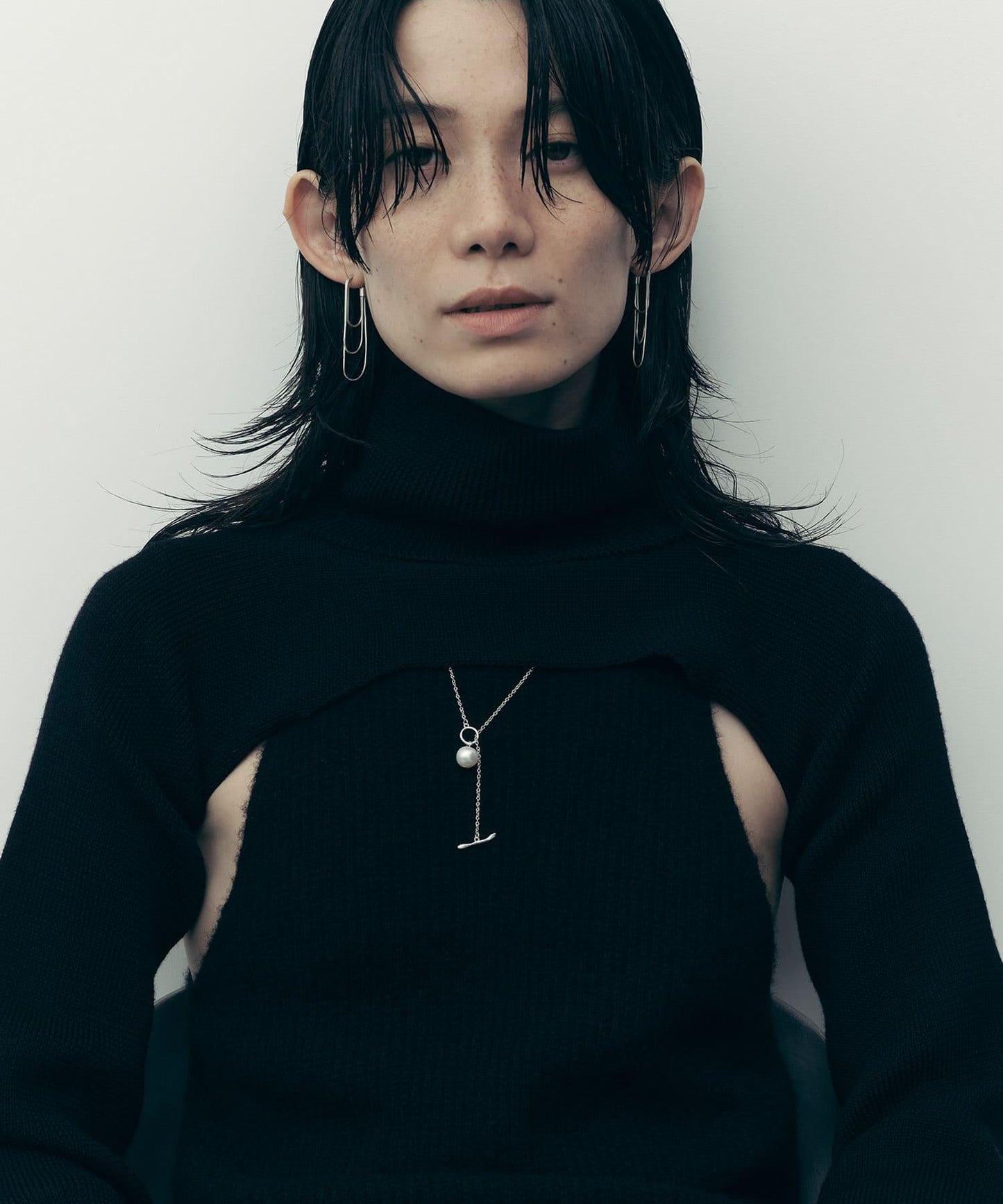 SMELLY so’三股鏈條耳環