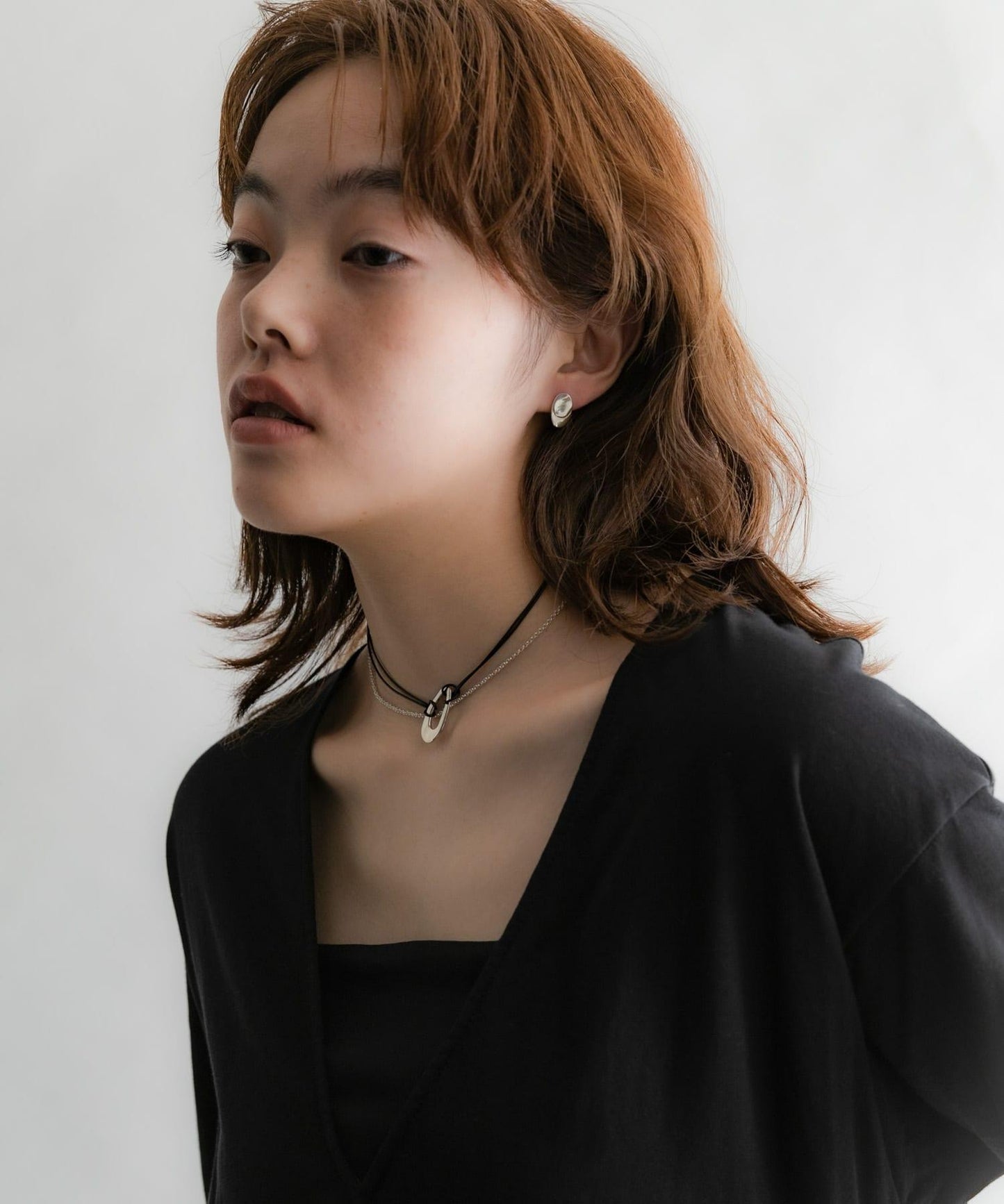 SMELLY so’ 扭紋金屬盤耳釘