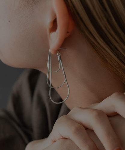 SMELLY so’三股鏈條耳環