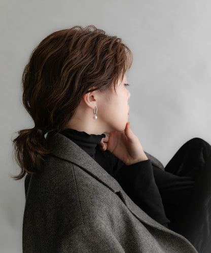 SMELLY so’珍珠水滴耳環