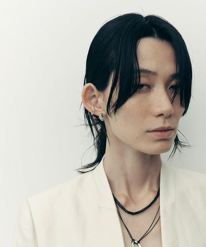 SMELLY so’ 扭紋金屬盤耳釘