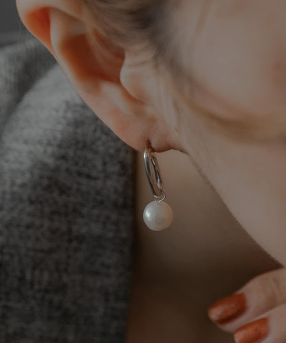 SMELLY so’珍珠水滴耳環