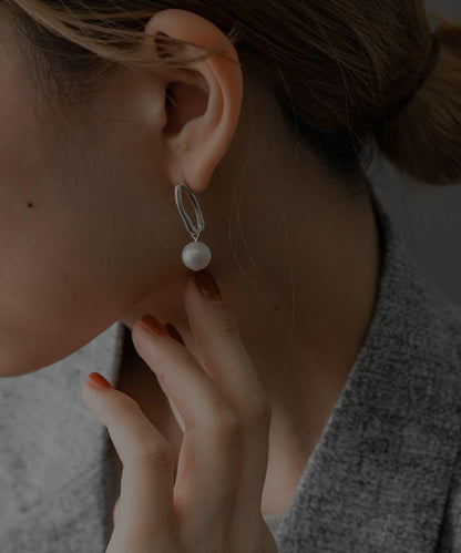 SMELLY so’珍珠水滴耳環