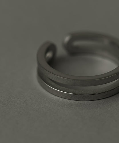 不鏽鋼雙線戒指