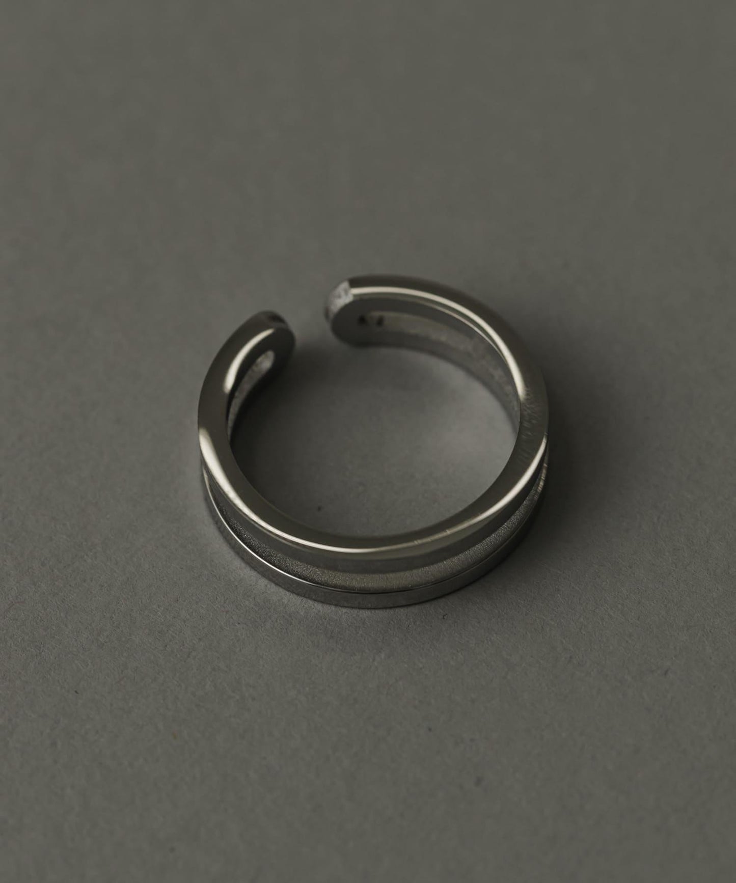 不鏽鋼雙線戒指