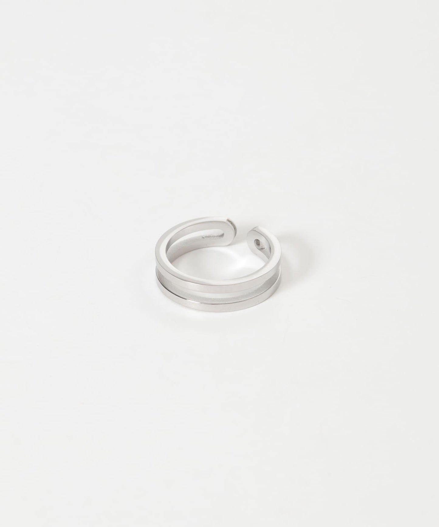 不鏽鋼雙線戒指