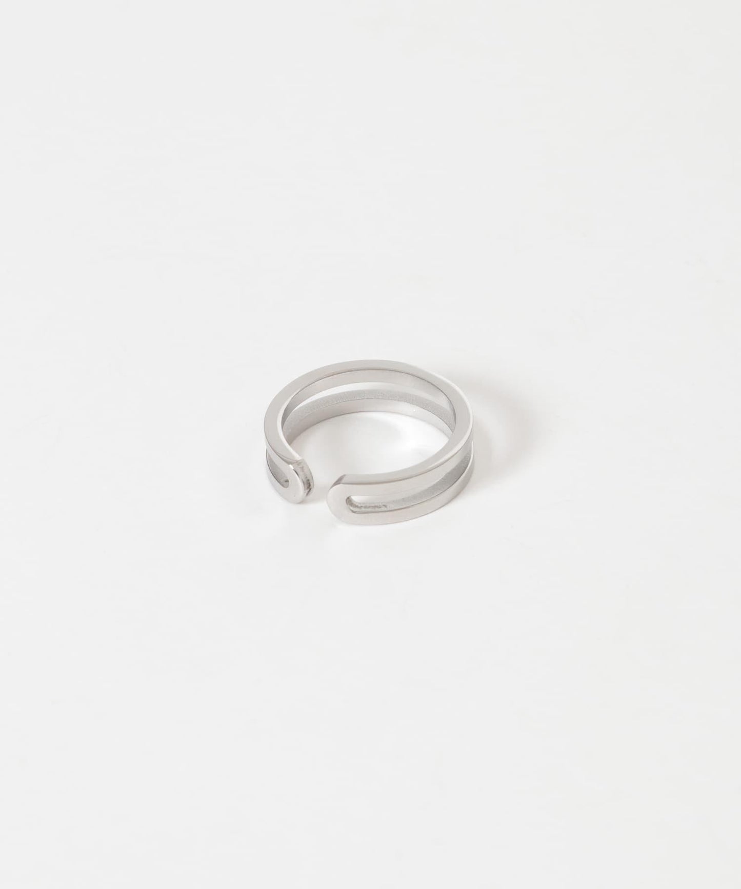 不鏽鋼雙線戒指