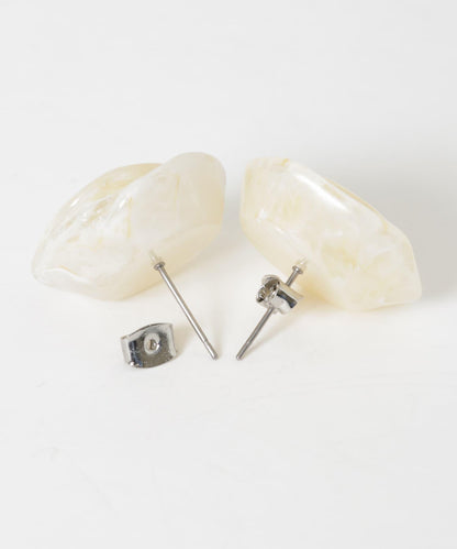 玫瑰造型樹脂耳環