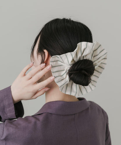 條紋大號髮圈