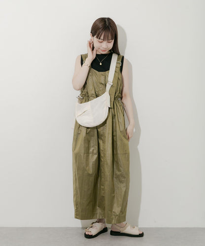 半月形尼龍單肩包