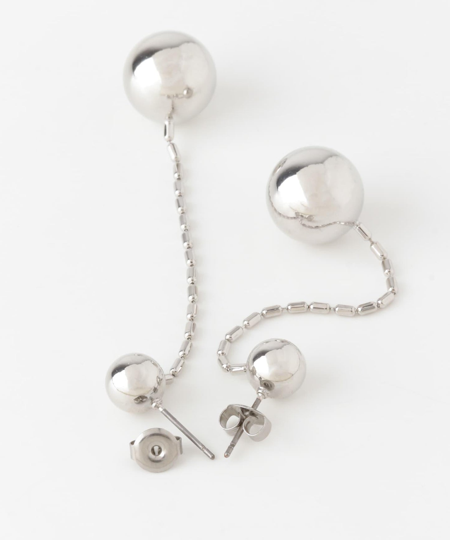 金屬球長款耳環