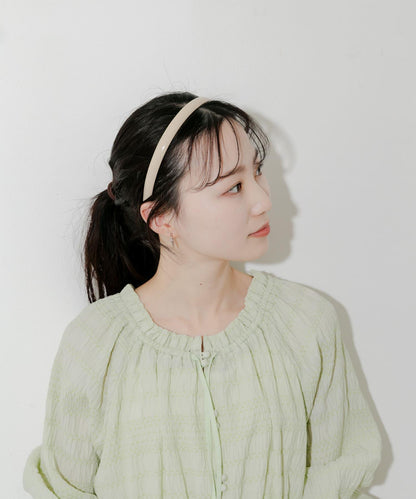 漆皮髮箍