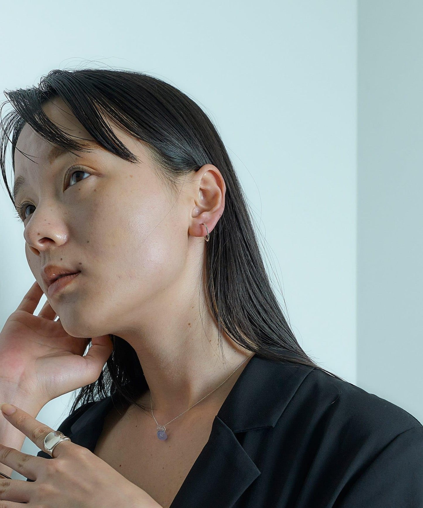 SMELLY so’細款圓環耳環