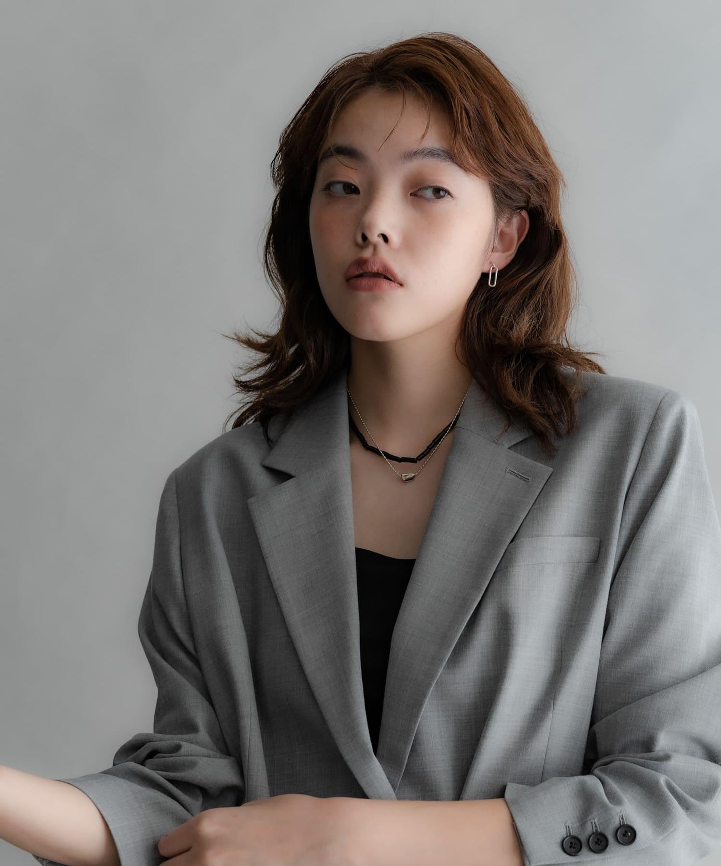 SMELLY so’橢圓形耳環