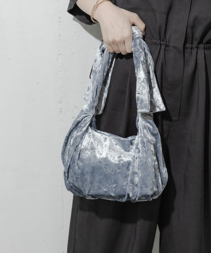 天鵝絨蝴蝶結髮夾