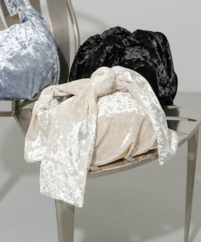 天鵝絨蝴蝶結髮夾