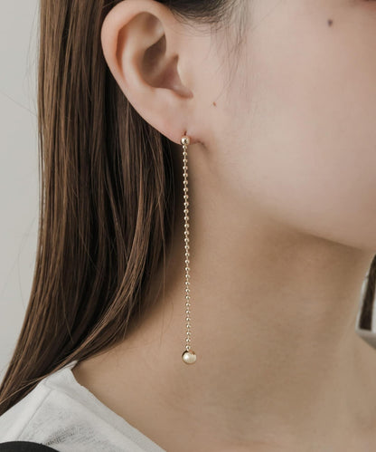 球鏈長款耳環