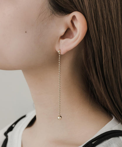 球鏈長款耳環