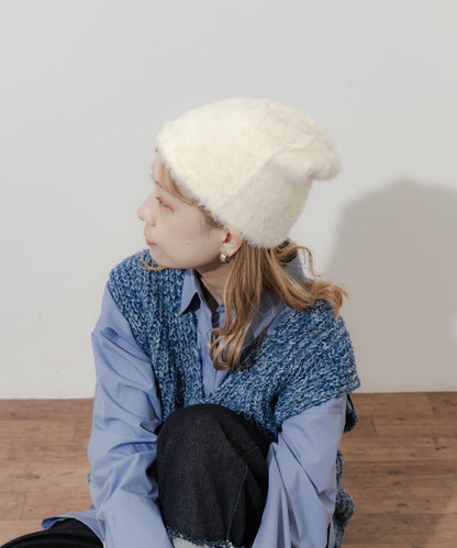 毛絨針織帽
