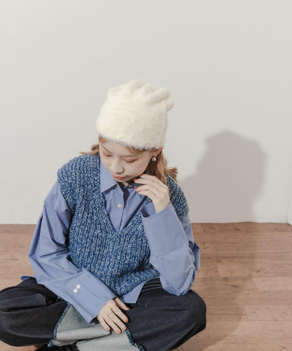 毛絨針織帽