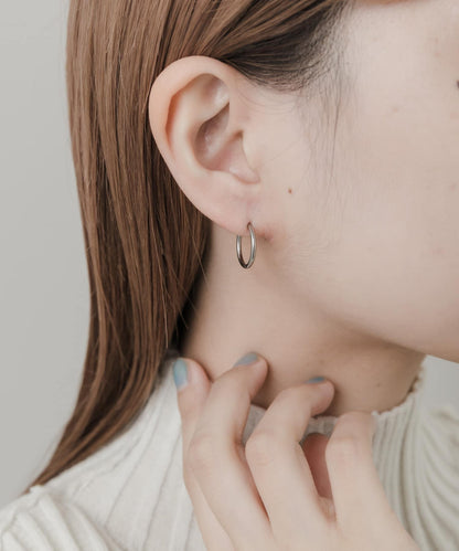 不鏽鋼迷你圓環耳環