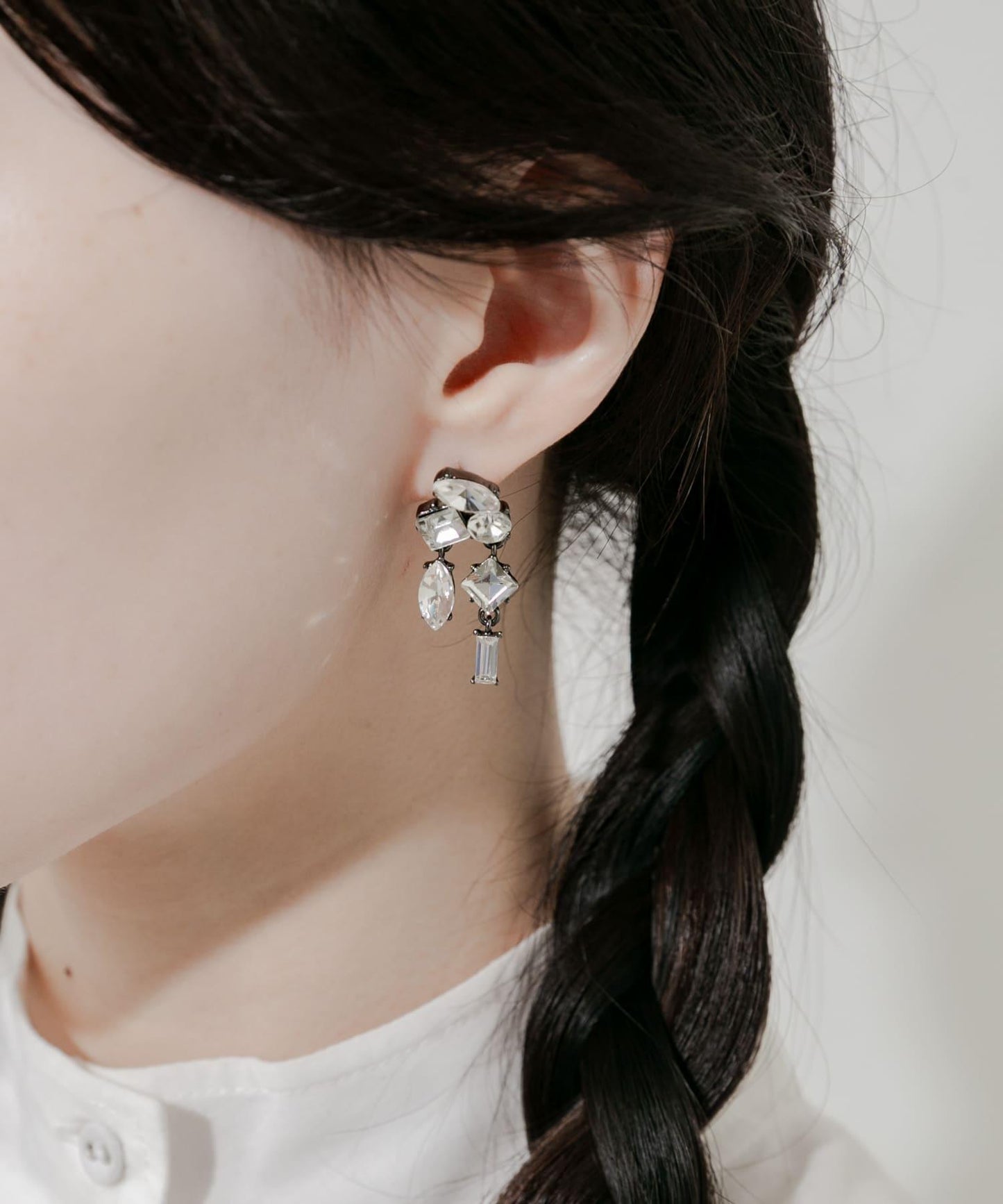 水晶裝飾耳環