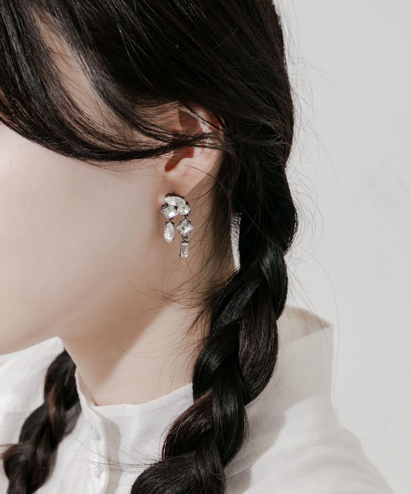 水晶裝飾耳環