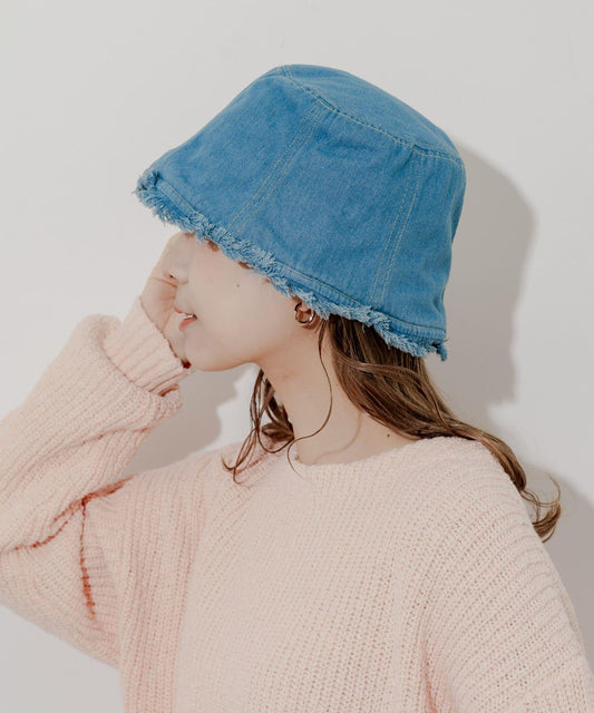 牛仔流蘇帽
