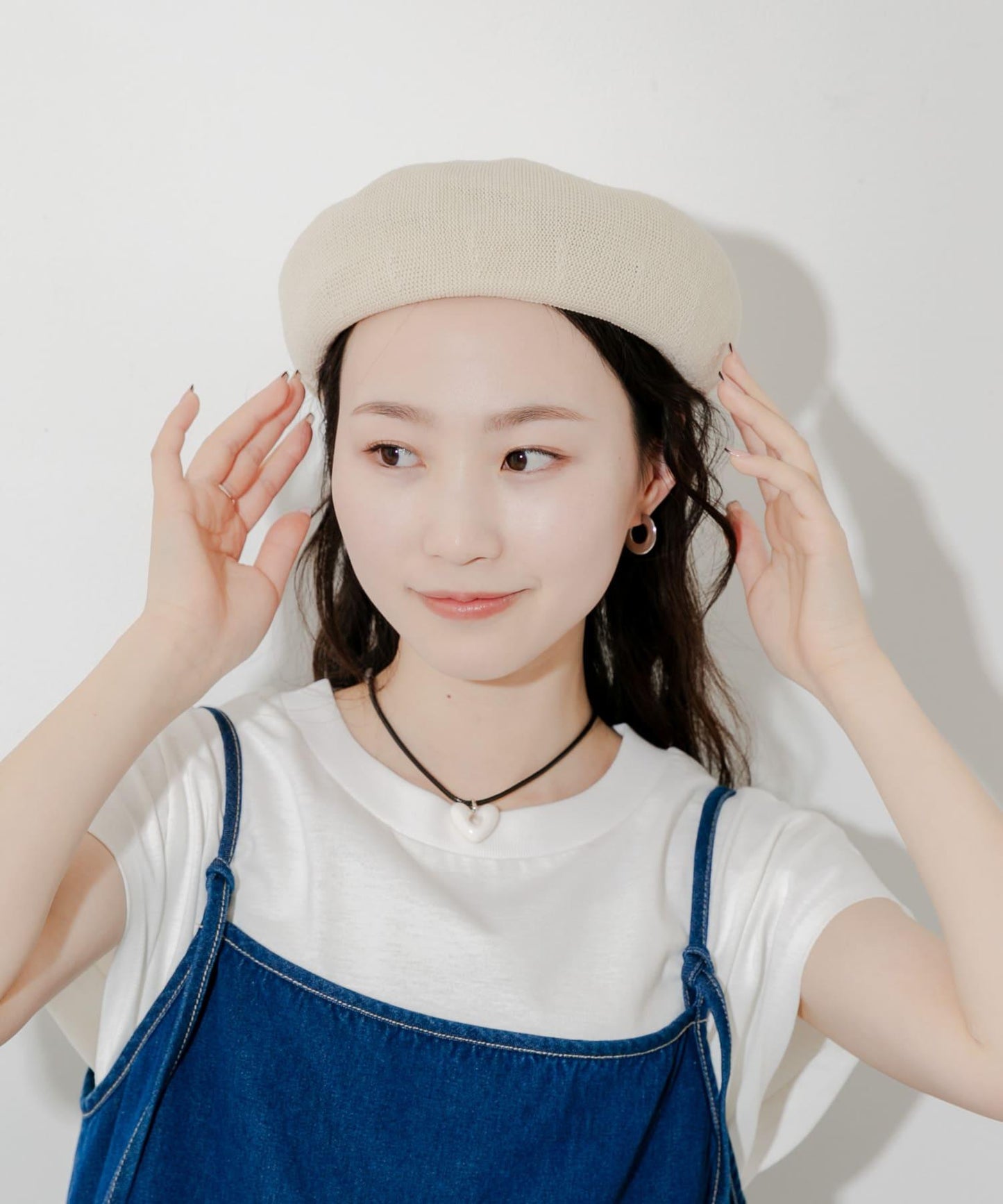 亞麻混紡貝雷帽