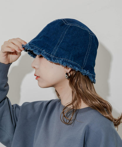 牛仔流蘇帽
