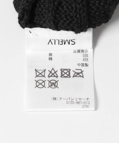 棉麻羅紋針織帽