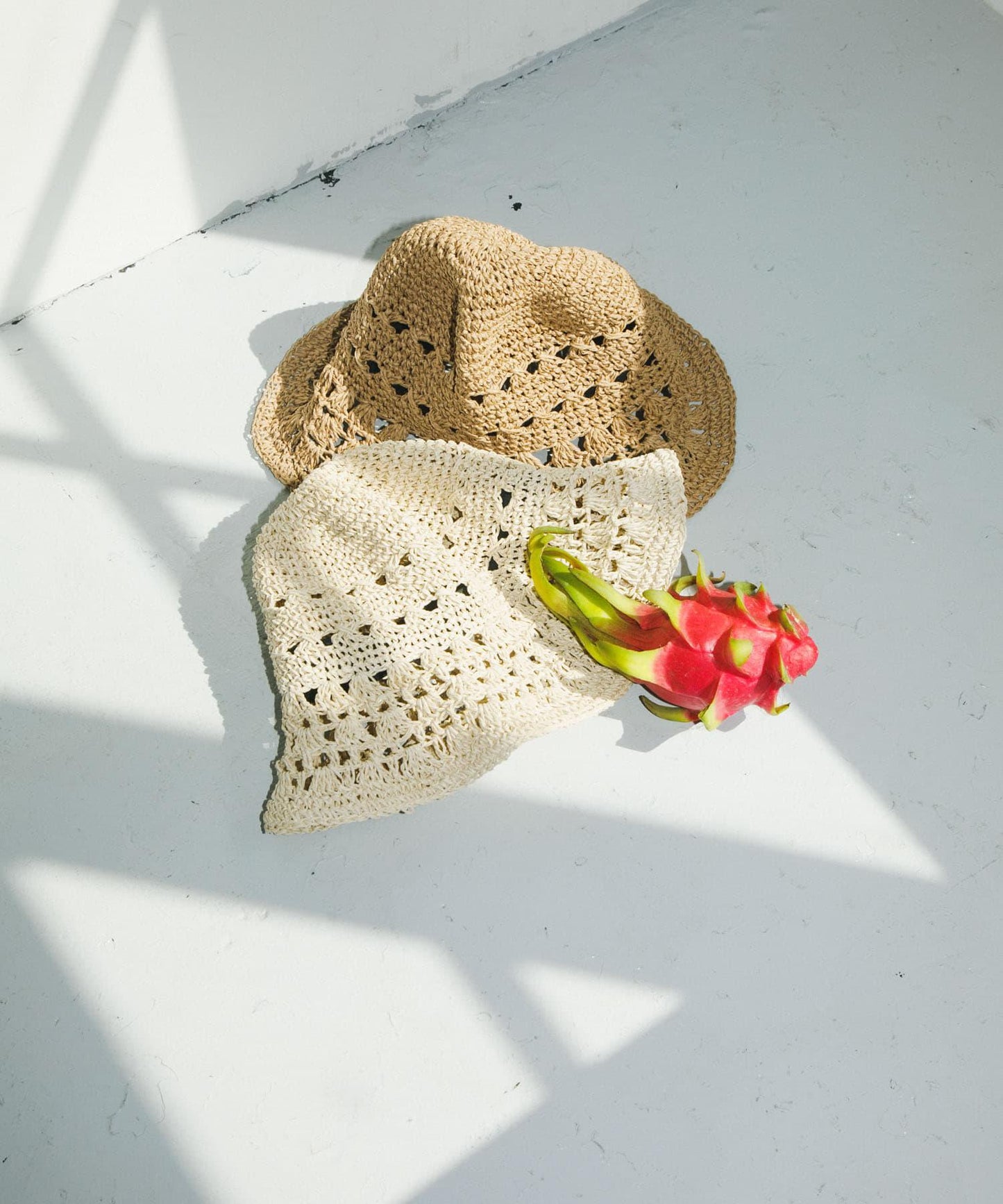 貝殼編織圖案帽