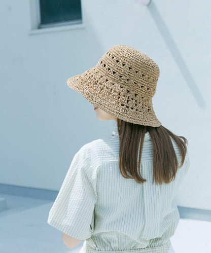 貝殼編織圖案帽