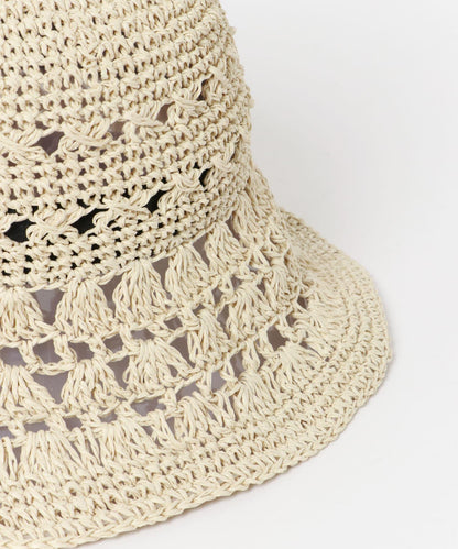 貝殼編織圖案帽