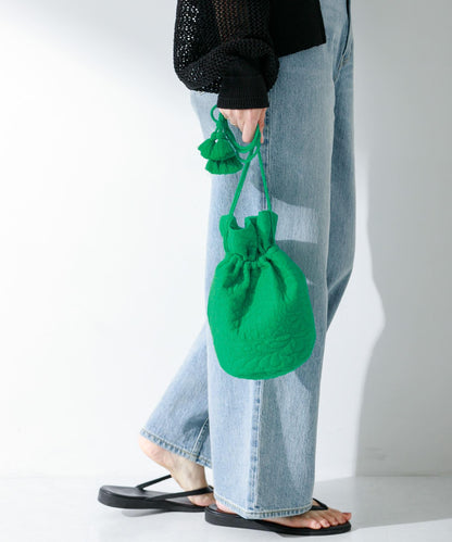 刺繡棉質單肩包